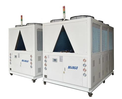 좋은 가격 MINGO 공기 냉각 산업 냉장기 제조업체 75HP 184470Kcal/Hr 온라인으로