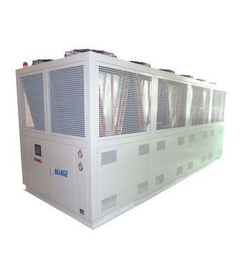 좋은 가격 콤팩트 공기 냉각 스크루 냉장고 150HP 150KW 팬과 알루미늄 핀 온라인으로